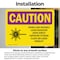 Signmission Radiation & Laser Sign, 7 in H x 10 in W, Vinyl Decal, Rectangle OS-2PACK-CR-D-710-L-10214 - alternate 6